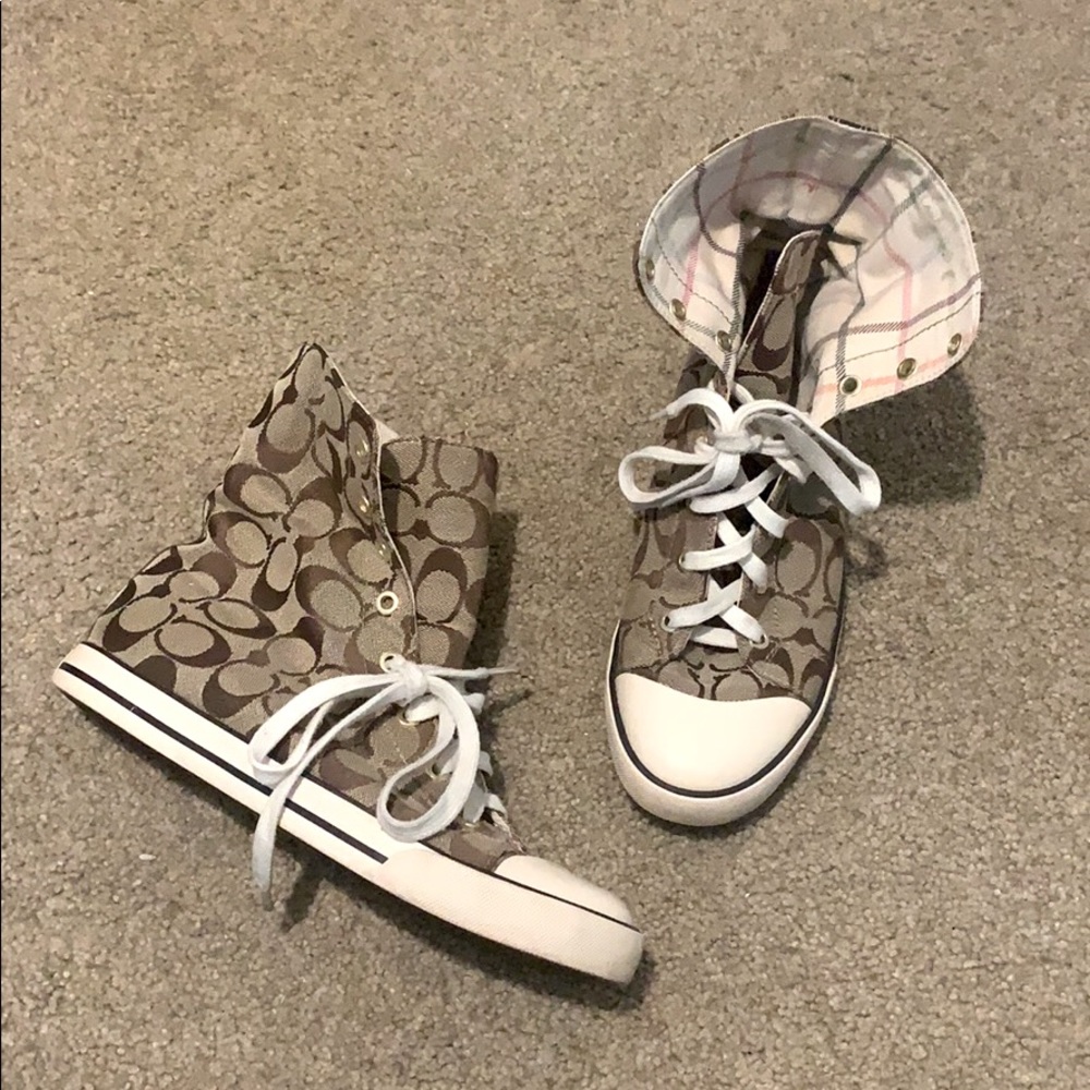 Authentic Coach Bonney High Top Sneakers 8.5